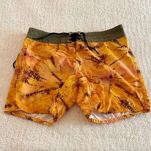Birdwell Yellow Sunburst  Board Shorts 33